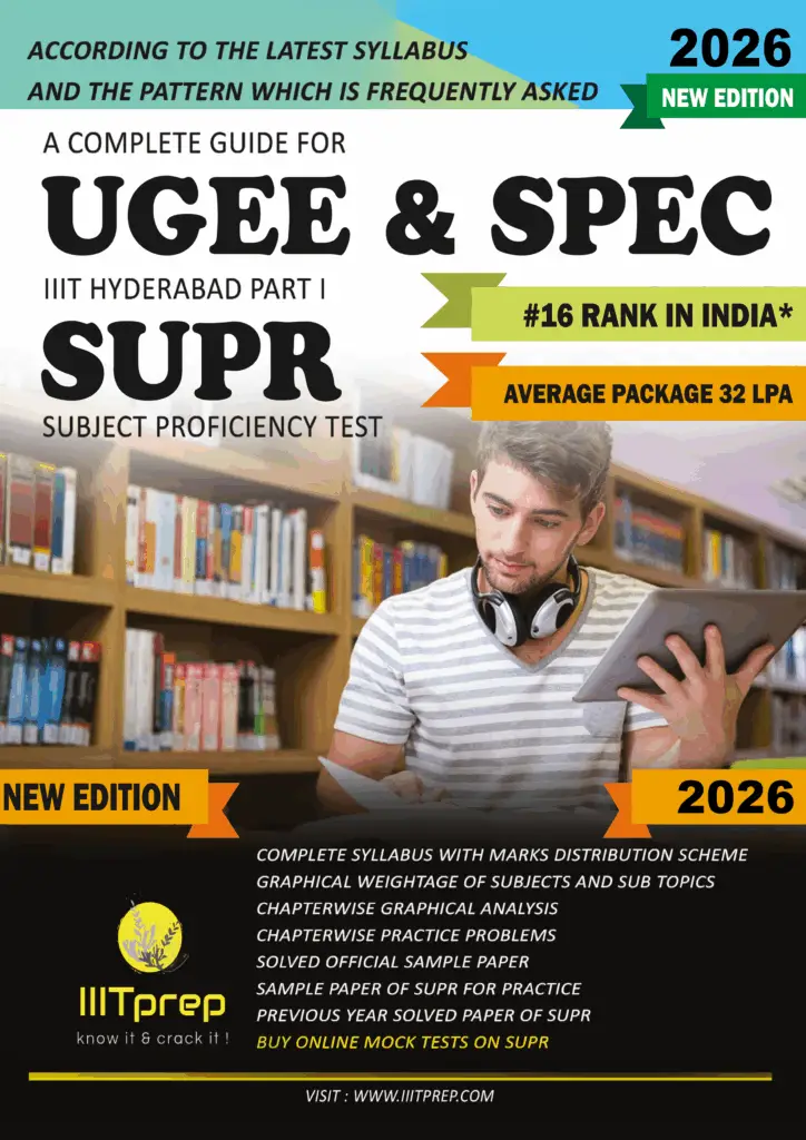 IIITprep UGEE SUPR Book 2024 IIIT Hyderabad